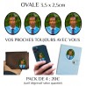 Foto Lapide Ovale Verticalel 6 x 8 cm stele, lapide, urna funebre.