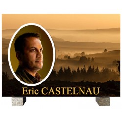 Plaque 30x21 cm avec photo...