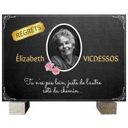 Plaque 20x14 cm avec photo...