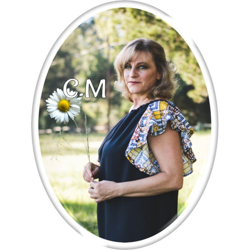 Médaillon Funéraire Ovale Vertical 6 x 8 cm Photo Personnalisé Homme