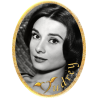 Oval adhesive resin memorial photo plaque Vertical 3.1" Personalized