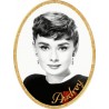 Oval adhesive resin memorial photo plaque Vertical 3.1" Personalized