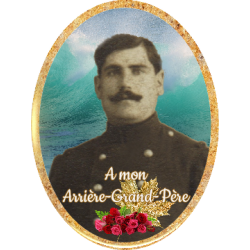 Médaillon Funéraire Ovale Vertical 6 x 8 cm Photo Personnalisé Grand Père GM