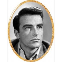 Médaillon Funéraire Ovale Vertical 6 x 8 cm Photo Personnalisé Montgomery Clift