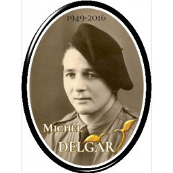 Médaillon Funéraire Ovale Vertical 8x10,5 cm Photo Personnalisé Michel Delgard