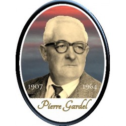 Médaillon Funéraire Ovale Vertical 9 x 12 cm Photo Personnalisé Pierre Gardel