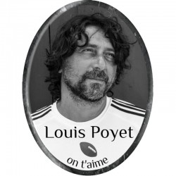 Médaillon Funéraire Ovale Vertical 11x14,5 cm Photo Personnalisé Parent Gil