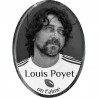 Oval adhesive resin memorial photo plaque Vertical 5.7" Personalized