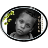 Oval adhesive resin memorial plaque Horizontal 3.1 x 2.3" Personalized